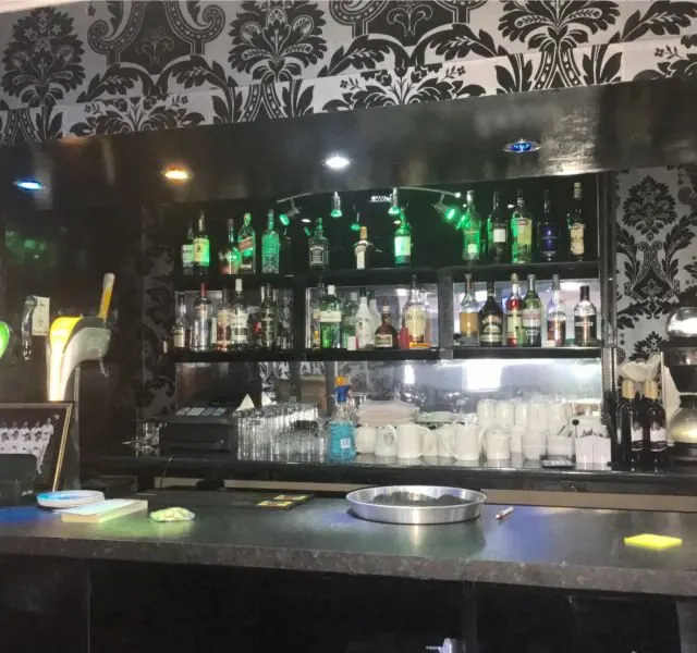 The fully licensed bar at Mumbai Lounge