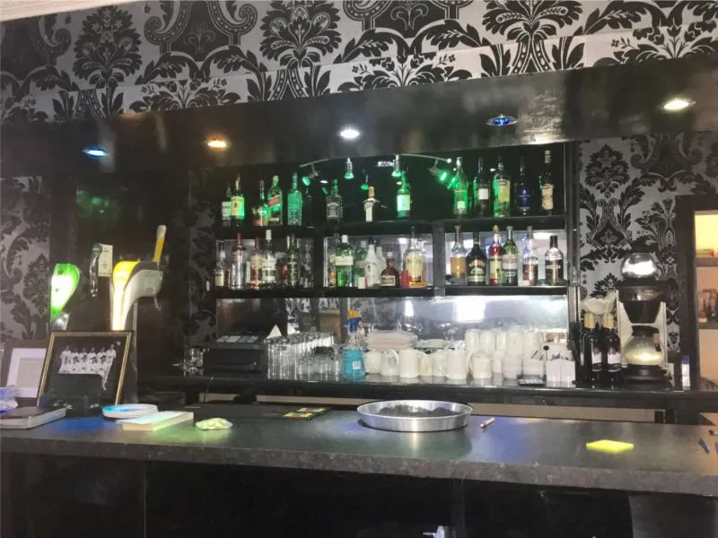 The fully licensed bar at Mumbai Lounge
