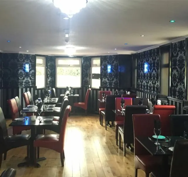 A view across the Mumbai Lounge dining room