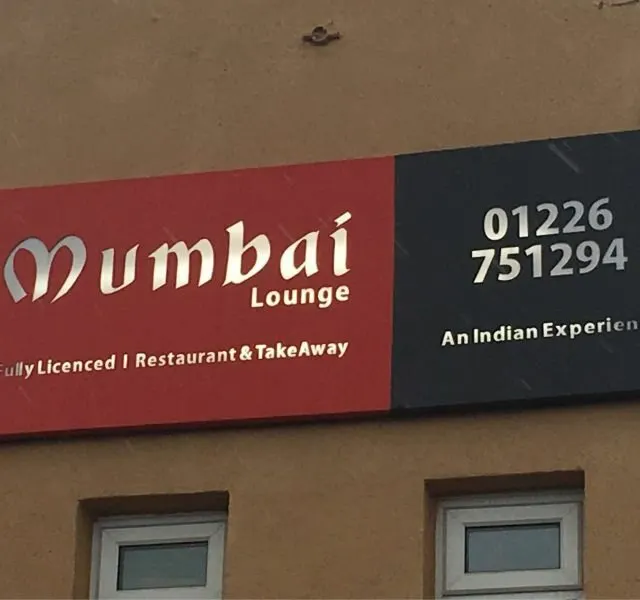 The Mumbai Lounge sign above the restaurant on Doncaster Road